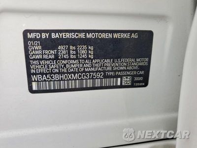 Zdjęcie 12 z 12 samochodu: 2021 BMW 530 I VIN:WBA53BH0XMCG37592 - miniatura