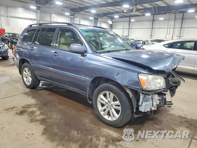 Czwarte zdjęcie samochodu z boku: 2006 TOYOTA HIGHLANDER HYBRID BASE VIN:JTEEW21A660028090 - miniatura