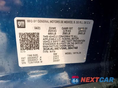 Zdjęcie 14 z 14 samochodu: 2021 GMC TERRAIN SLE VIN:3GKALMEV5ML384748 - miniatura