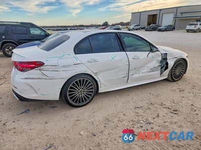 Trzecie zdjęcie samochodu z tyłu: 2023 MERCEDES-BENZ C 300 VIN:W1KAF4GB8PR134879 - miniatura