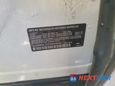 Zdjęcie 13 z 14 samochodu: 2015 BMW X5 XDRIVE35I VIN:5UXKR0C52F0K64642 - miniatura