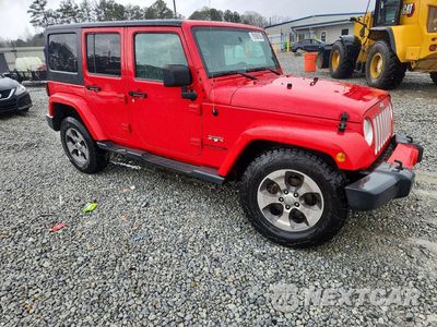 Czwarte zdjęcie samochodu z boku: 2018 JEEP WRANGLER UNLIMITED SAHARA VIN:1C4HJWEG8JL923125 - miniatura