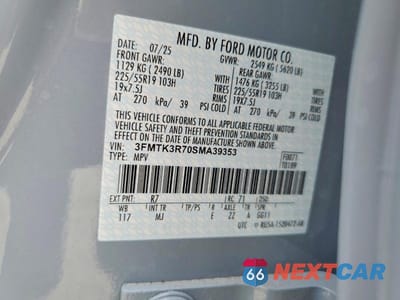 Zdjęcie 13 z 13 samochodu: 2025 FORD MUSTANG MACH-E PREMIUM VIN:3FMTK3R70SMA39353 - miniatura