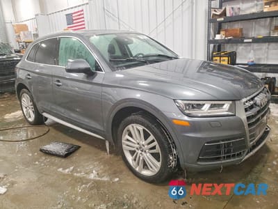 Czwarte zdjęcie samochodu z boku: 2018 AUDI Q5 PREMIUM PLUS VIN:WA1BNAFY3J2078771 - miniatura