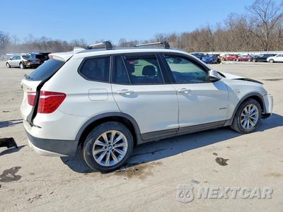 Trzecie zdjęcie samochodu z tyłu: 2014 BMW X3 XDRIVE28I VIN:5UXWX9C52E0D24691 - miniatura