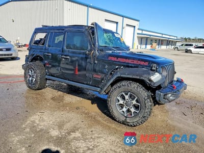 Czwarte zdjęcie samochodu z boku: 2021 JEEP WRANGLER UNLIMITED RUBICON VIN:1C4HJXFN3MW589673 - miniatura