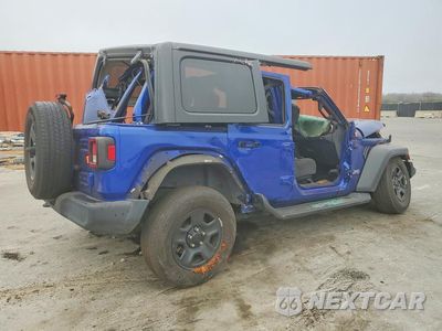 Trzecie zdjęcie samochodu z tyłu: 2018 JEEP WRANGLER UNLIMITED SPORT VIN:1C4HJXDN3JW197033 - miniatura