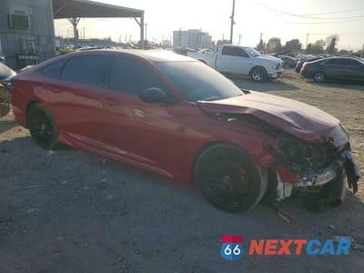 Czwarte zdjęcie samochodu z boku: 2021 HONDA ACCORD SPORT VIN:1HGCV1F32MA077900 - miniatura