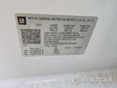 Zdjęcie 12 z 12 samochodu: 2018 GMC SIERRA C1500 DENALI VIN:3GTP1PEC0JG233414 - miniatura