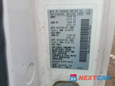 Zdjęcie 12 z 12 samochodu: 2017 CHEVROLET CITY EXPRESS LS VIN:3N63M0YN4HK704902 - miniatura