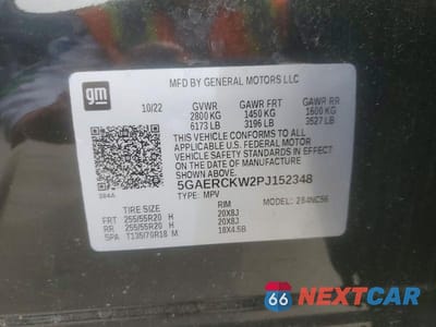 Zdjęcie 13 z 13 samochodu: 2023 BUICK ENCLAVE PREMIUM VIN:5GAERCKW2PJ152348 - miniatura