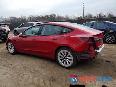 Drugie zdjęcie samochodu z przodu: 2022 TESLA MODEL 3 VIN:5YJ3E1EA7NF192029 - miniatura