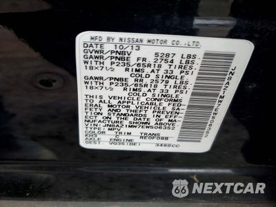 Zdjęcie 13 z 13 samochodu: 2014 NISSAN MURANO S VIN:JN8AZ1MW7EW506352 - miniatura