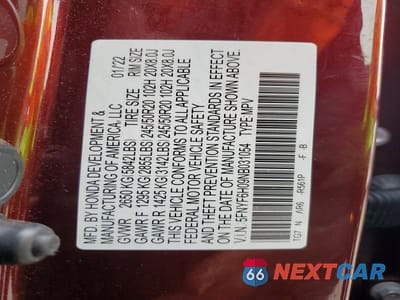 Zdjęcie 14 z 14 samochodu: 2022 HONDA PILOT ELITE VIN:5FNYF6H09NB031054 - miniatura