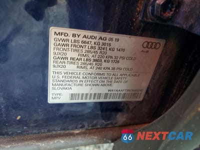 Zdjęcie 13 z 13 samochodu: 2019 AUDI Q7 PREMIUM V6 VIN:WA1AAAF73KD045242 - miniatura