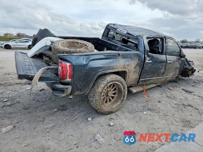 Trzecie zdjęcie samochodu z tyłu: 2017 GMC SIERRA K1500 SLT VIN:3GTU2NEC5HG336729 - miniatura