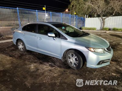 Czwarte zdjęcie samochodu z boku: 2013 HONDA CIVIC HYBRID VIN:19XFB4F21DE000297 - miniatura