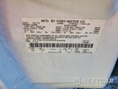 Zdjęcie 12 z 12 samochodu: 2013 FORD F150 VIN:1FTNF1CF5DKE84008 - miniatura