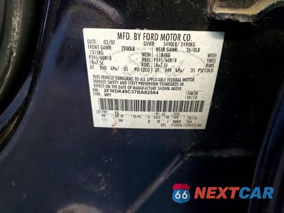 Zdjęcie 13 z 13 samochodu: 2007 FORD EDGE SEL PLUS VIN:2FMDK49C37BA82584 - miniatura