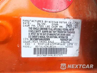 Zdjęcie 12 z 12 samochodu: 2022 NISSAN VERSA SR VIN:3N1CN8FV4NL852929 - miniatura
