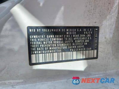 Zdjęcie 12 z 12 samochodu: 2024 VOLKSWAGEN JETTA S VIN:3VW5M7BU6RM087705 - miniatura
