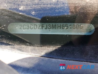 Zdjęcie 13 z 13 samochodu: 2021 DODGE CHALLENGER R VIN:2C3CDZFJ3MH651800 - miniatura