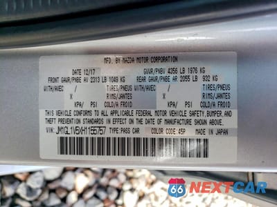 Zdjęcie 12 z 13 samochodu: 2017 MAZDA 6 TOURING VIN:JM1GL1V5XH1155757 - miniatura