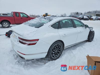 Trzecie zdjęcie samochodu z tyłu: 2021 GENESIS G80 BASE VIN:KMTGB4SCXMU083749 - miniatura