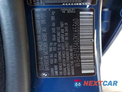 Zdjęcie 12 z 12 samochodu: 2002 BMW 325 I VIN:WBAEV33462KL65360 - miniatura