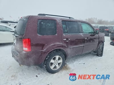 Trzecie zdjęcie samochodu z tyłu: 2011 HONDA PILOT EXL VIN:5FNYF4H51BB082432 - miniatura