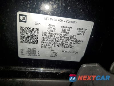 Zdjęcie 13 z 14 samochodu: 2025 BUICK ENVISTA PREFERRED VIN:KL47LAEP1SB213381 - miniatura