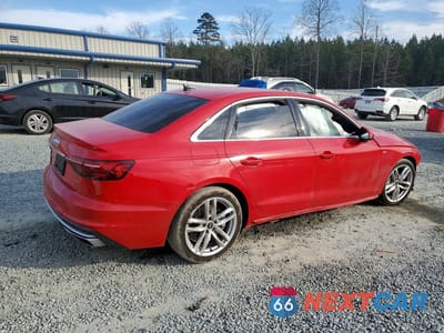 Trzecie zdjęcie samochodu z tyłu: 2022 AUDI A4 PREMIUM PLUS 45 VIN:WAUEAAF48NN014366 - miniatura