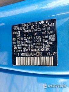 Zdjęcie 12 z 12 samochodu: 2020 HYUNDAI KONA SE VIN:KM8K1CAAXLU439262 - miniatura