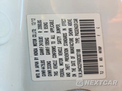 Zdjęcie 13 z 13 samochodu: 2013 ACURA TSX TECH VIN:JH4CU2F66DC007188 - miniatura