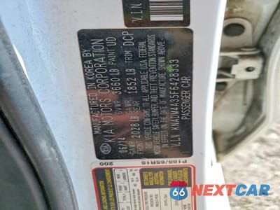 Zdjęcie 12 z 13 samochodu: 2015 KIA RIO LX VIN:KNADM4A35F6428333 - miniatura