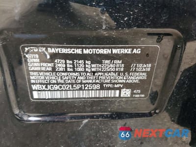 Zdjęcie 14 z 14 samochodu: 2020 BMW X1 XDRIVE28I VIN:WBXJG9C02L5P12598 - miniatura