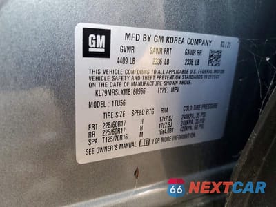 Zdjęcie 13 z 13 samochodu: 2021 CHEVROLET TRAILBLAZER LT VIN:KL79MRSLXMB160966 - miniatura
