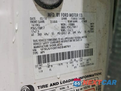 Zdjęcie 13 z 13 samochodu: 2010 FORD EXPEDITION XLT VIN:1FMJU1G57AEB48761 - miniatura