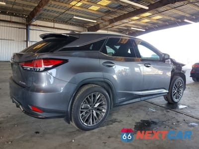 Trzecie zdjęcie samochodu z tyłu: 2022 LEXUS RX 450H F SPORT VIN:2T2YGMDA3NC089757 - miniatura