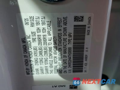 Zdjęcie 12 z 12 samochodu: 2026 HONDA CR-V EX VIN:2HKRS3H44TH306569 - miniatura