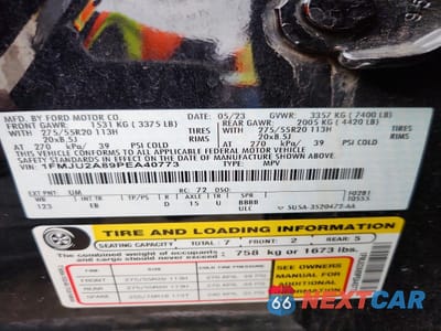 Zdjęcie 13 z 13 samochodu: 2023 FORD EXPEDITION LIMITED VIN:1FMJU2A89PEA40773 - miniatura