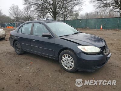 Czwarte zdjęcie samochodu z boku: 2005 HONDA CIVIC LX VIN:2HGES16515H619770 - miniatura