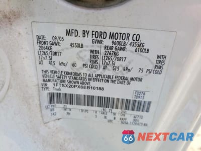 Zdjęcie 12 z 12 samochodu: 2006 FORD F250 SUPER DUTY VIN:1FTSX20PX6EB10188 - miniatura