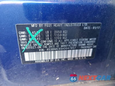 Zdjęcie 13 z 13 samochodu: 2017 SUBARU LEGACY 2.5I PREMIUM VIN:4S3BNAC65H3047857 - miniatura