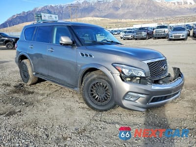 Czwarte zdjęcie samochodu z boku: 2016 INFINITI QX80 BASE VIN:JN8AZ2NE5G9123944 - miniatura