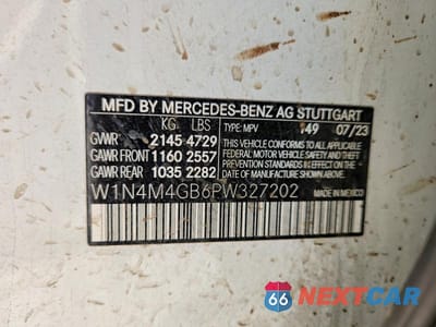 Zdjęcie 13 z 13 samochodu: 2023 MERCEDES-BENZ GLB 250 VIN:W1N4M4GB6PW327202 - miniatura