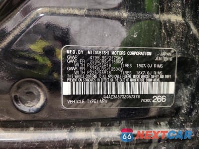 Zdjęcie 13 z 13 samochodu: 2016 MITSUBISHI OUTLANDER SE VIN:JA4AZ3A37GZ057378 - miniatura