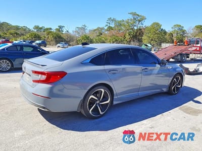 Trzecie zdjęcie samochodu z tyłu: 2022 HONDA ACCORD HYBRID SPORT VIN:1HGCV3F21NA002187 - miniatura