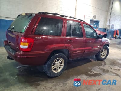 Trzecie zdjęcie samochodu z tyłu: 1999 JEEP GRAND CHEROKEE LIMITED VIN:1J4GW68N3XC632994 - miniatura