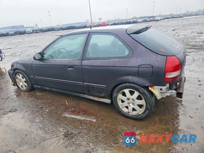 Drugie zdjęcie samochodu z przodu: 1999 HONDA CIVIC CX VIN:2HGEJ6323XH110387 - miniatura
